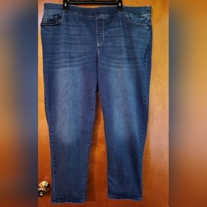 Croft and Barrow Women's Plus Pull-on Girlfriend Jeans Size 22